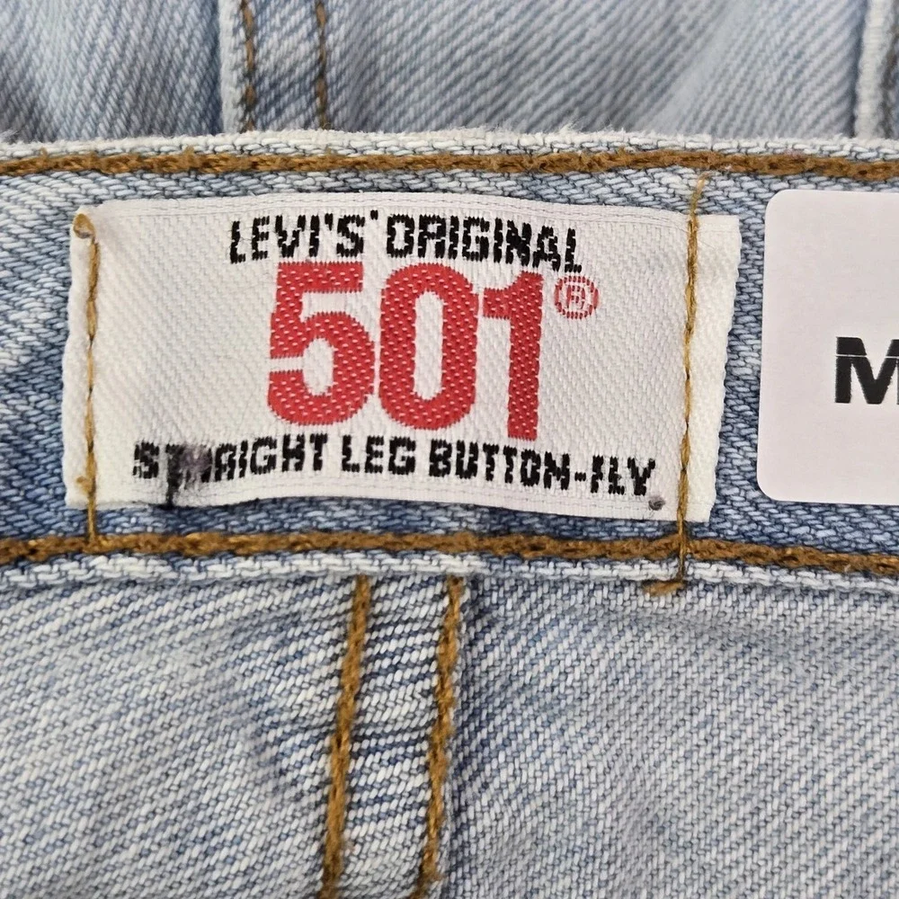 VINTAGE Levi's‎ 501 Men Jeans 28X30 Light Blue Denim Original Fit Straight Leg
